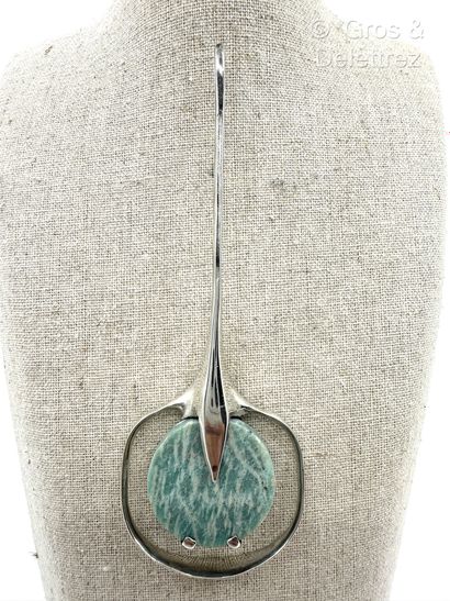 French work, 1970s
Modernist pendant in 800...