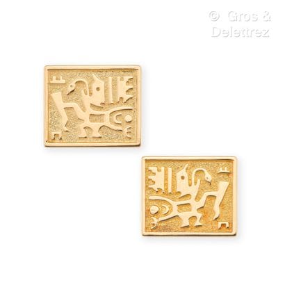 Oswaldo GUAYASAMIN (1919-1999)
Pair of cufflinks...