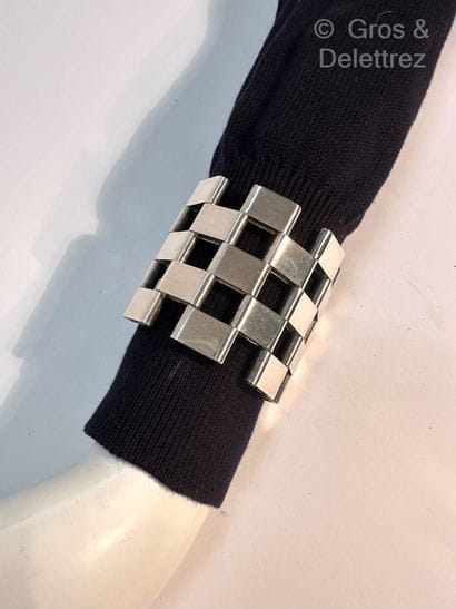 Work from the 1970s
Large silver-plated metal...