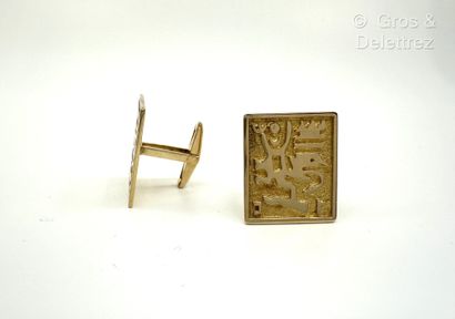 Oswaldo GUAYASAMIN (1919-1999)
Pair of cufflinks...