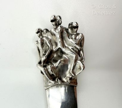 Jean FILHOS (1921-2002) and CHRISTOFLE 
Silver-plated...