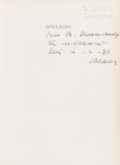 Pierre SOULAGES (1919-2022)
Autograph dedication...
