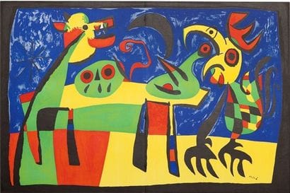 Joan MIRO
The dog barking at the moon - 1952
Original...