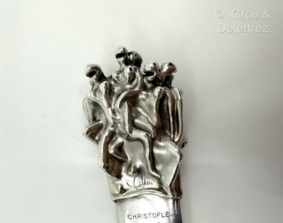 Jean FILHOS (1921-2002) and CHRISTOFLE 
Silver-plated...