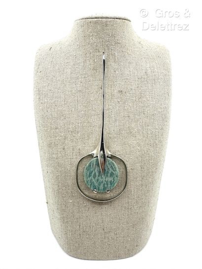 French work, 1970s
Modernist pendant in 800...