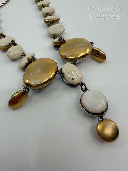 Denise GATARD (1908-1991)
Necklace with white...