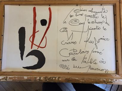 Joan MIRO
The dog barking at the moon - 1952
Original...
