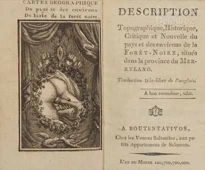 [Thomas STRETZER]. Description Topographique,...