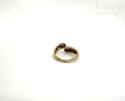 Travail français
Bague « Toi et Moi » godronnée...