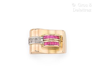 Travail français des années 1940
Bague «...