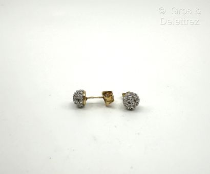Paire de boutons d’oreilles « Boules » en...