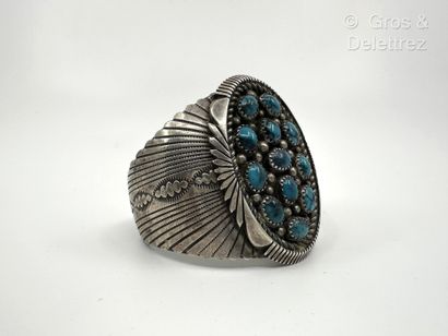 Travail amérindien
Bracelet manchette ouvert...