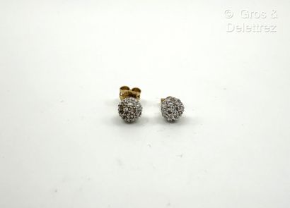 Paire de boutons d’oreilles « Boules » en...