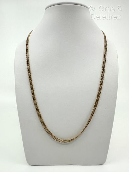 Collier en or jaune 750 millièmes à maille...