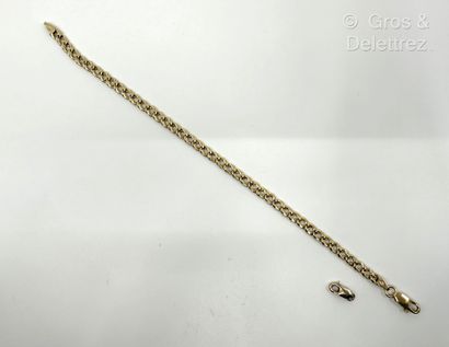 Bracelet en or jaune 750 millièmes à double...