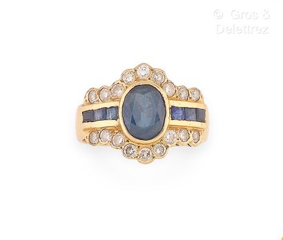 Bague « Diadème » en or jaune 750 millièmes...