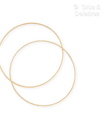 Travail français
Deux bracelets joncs en...