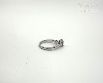 Travail français
Solitaire en or gris 750...