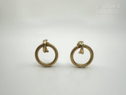 Paire de boucles d’oreilles en or jaune 585...