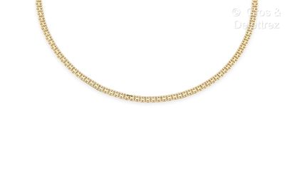 Collier en or jaune 375 millièmes à chaîne...