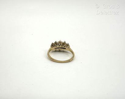 Travail français
Monture de bague en or jaune...