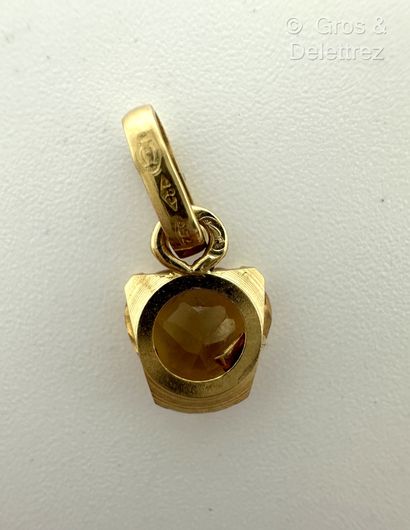 Pendentif « Cœur » en or jaune 750 millièmes...