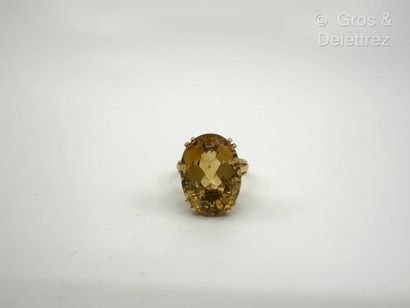 Bague de cocktail en fils d’or jaune 750...
