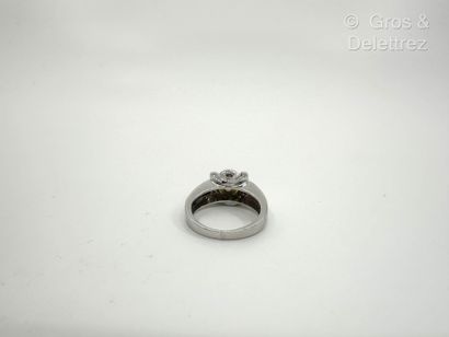 Travail italien
Bague en or gris 750 millièmes...