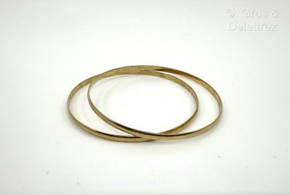 Travail français
Deux bracelets joncs en...