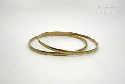 Travail français
Deux bracelets joncs en...