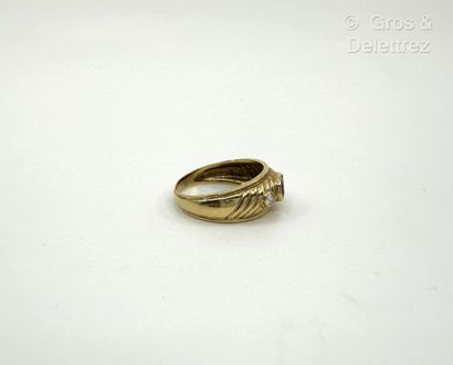 Travail français
Bague jonc godronnée en...