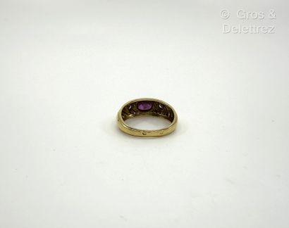 Travail français
Bague jonc godronnée en...