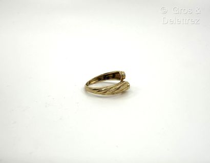 Travail français
Bague « Toi et Moi » godronnée...