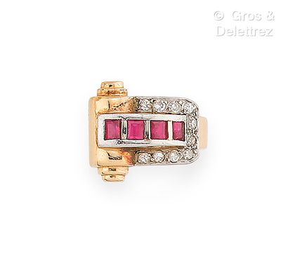 Travail français des années 1940
Bague «...