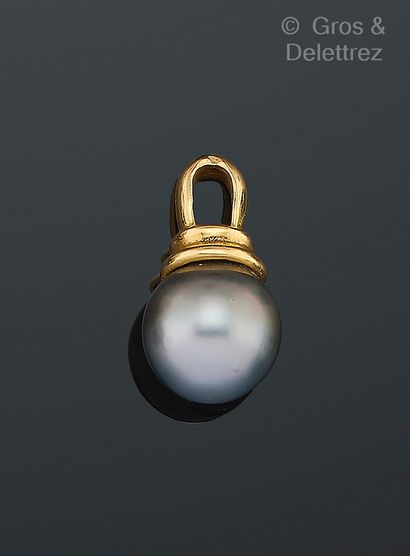 Pendentif « Goutte » en or jaune 750 millièmes...