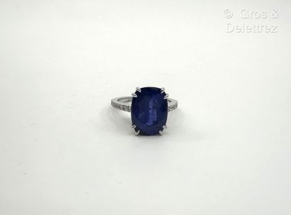 Travail français
Bague en or gris 750 millièmes...