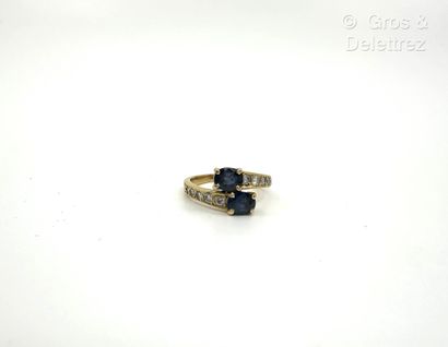 Travail français
Bague « Toi et Moi » croisée...