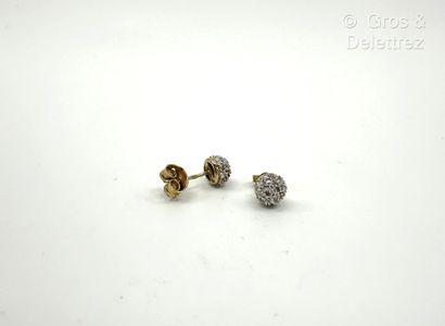 Paire de boutons d’oreilles « Boules » en...
