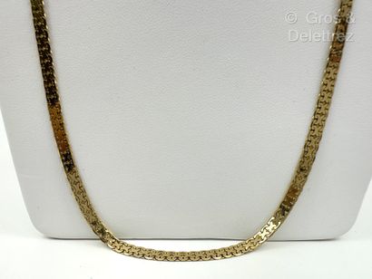 Collier en or jaune 375 millièmes à chaîne...
