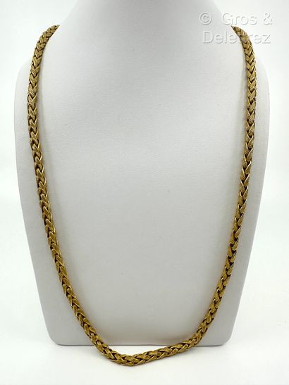 Collier en or jaune 750 millièmes à maille...