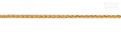 Collier en or jaune 750 millièmes à maille...