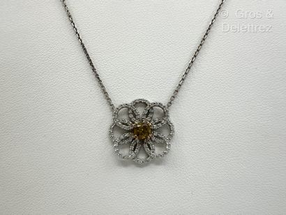Travail français
Collier en or gris 750 millièmes...