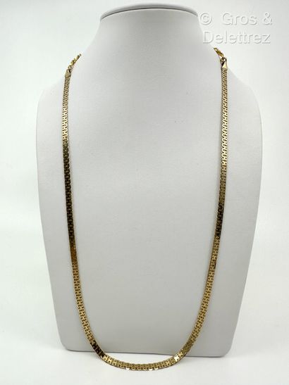 Collier en or jaune 375 millièmes à chaîne...