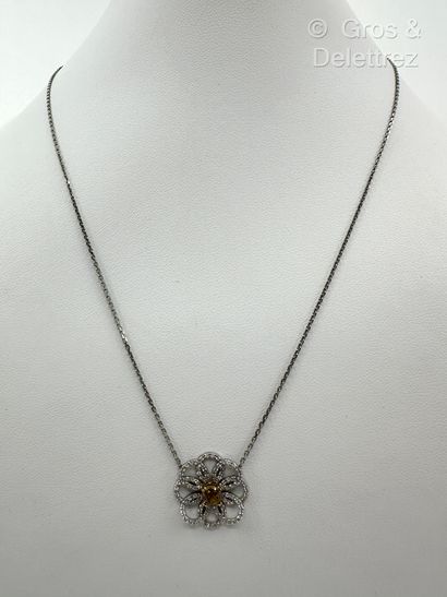 Travail français
Collier en or gris 750 millièmes...