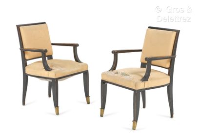 Jean PASCAUD (1903-1996)
Paire de fauteuils...