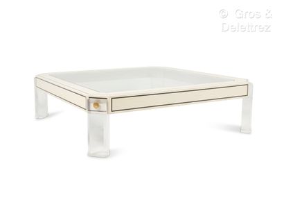 MAISON JANSEN
Large coffee table in Plexiglas,...