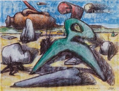 Guido MAGGIORI (1944)
Rêve land, 1984
Watercolor...