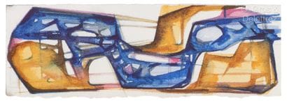 Mary BAIRD-SMITH (1972)
Ocre jaune et outremer
Crayon...
