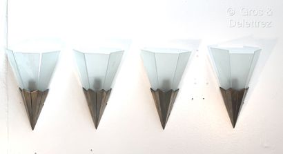Travail français 1930
Suite de quatre appliques...