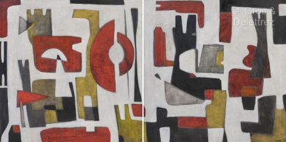 Guido MAGGIORI (1944)
Diptych: composition,...